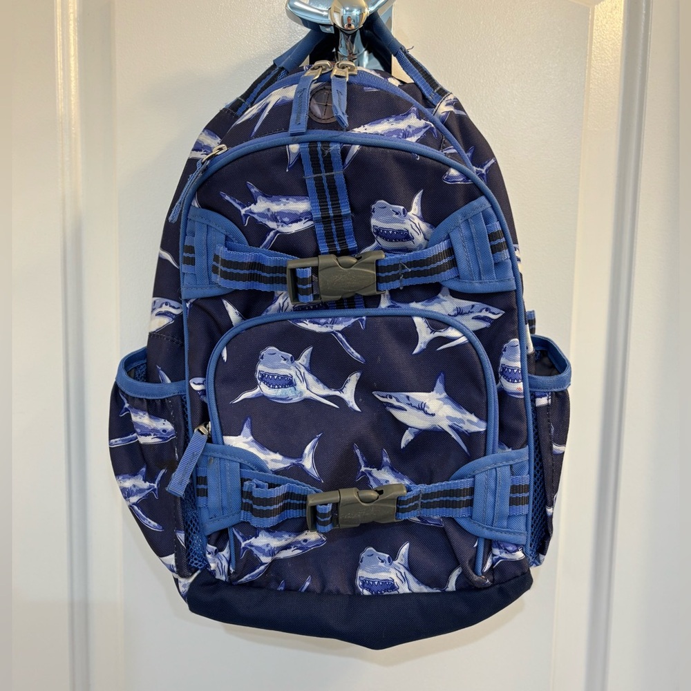 Pottery Barn Kids Preschool Shark Print Backpack
